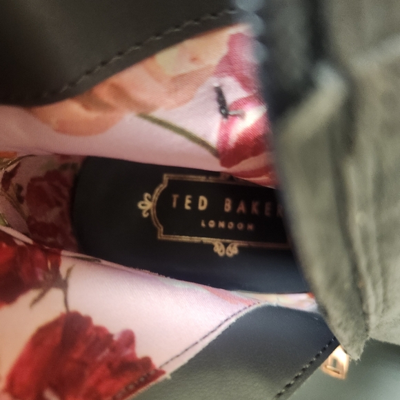 Ted Baker Qatena Suede Heeled Ankle Boots gray Sz 8. New without box - Picture 11 of 13